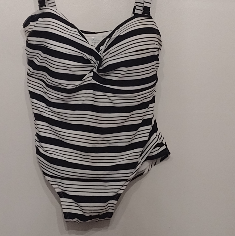 Catalina women stripes one piece swimsuit